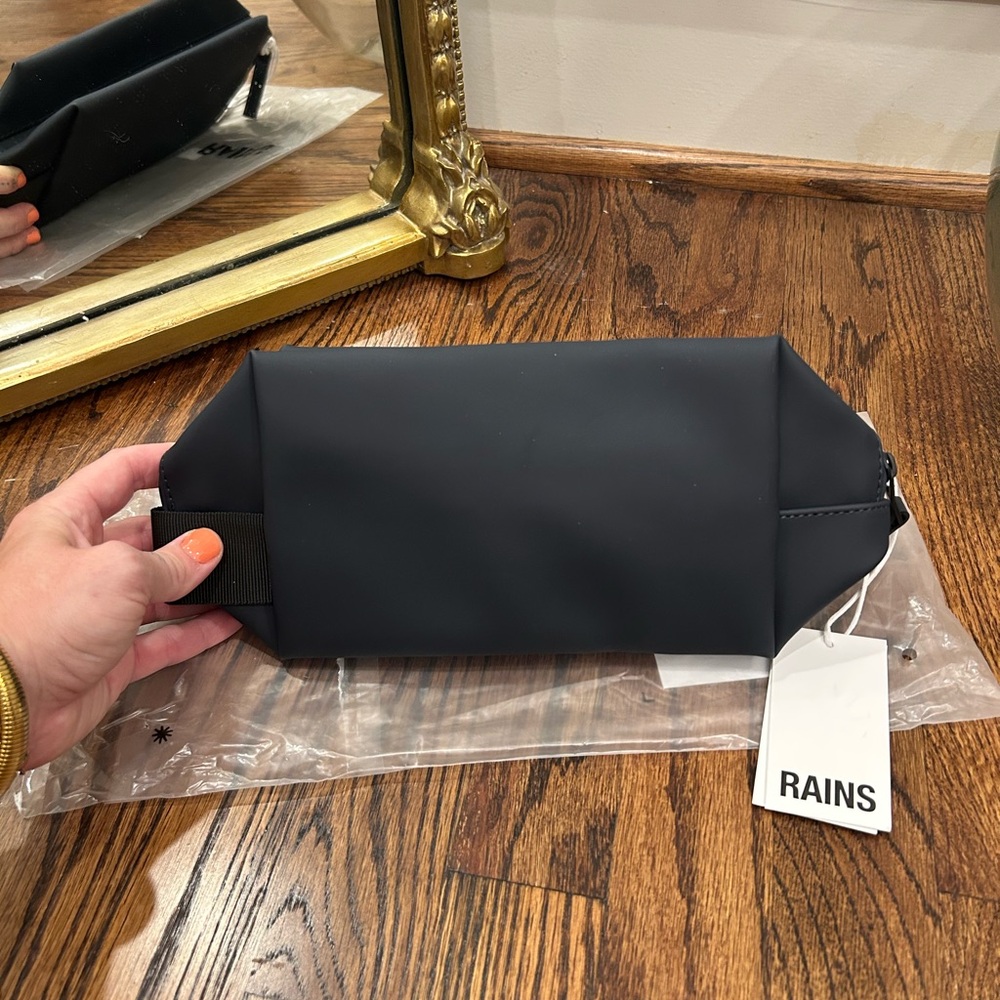 Rains Midnight Black Travel Pouch